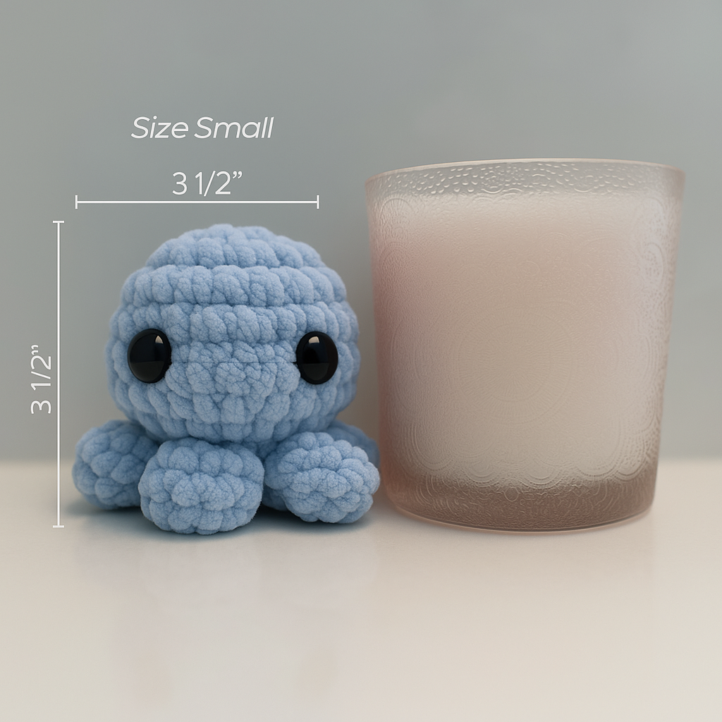 Small Octopus Buddy Baby Blue