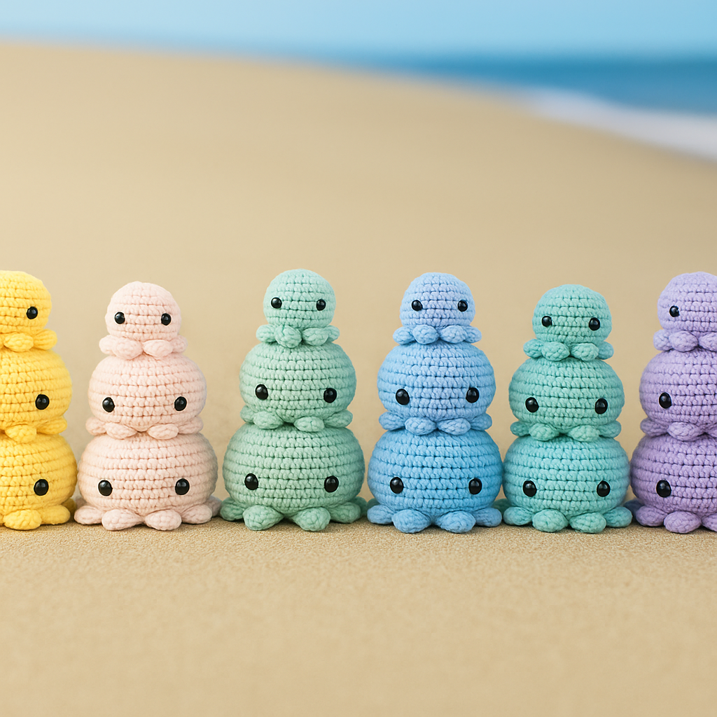 Small Octopus Buddy Baby Blue