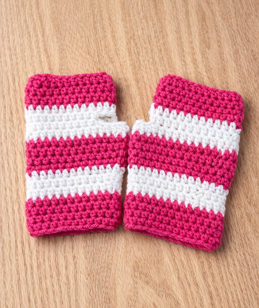 Valentine's Day Crochet Fingerless Gloves