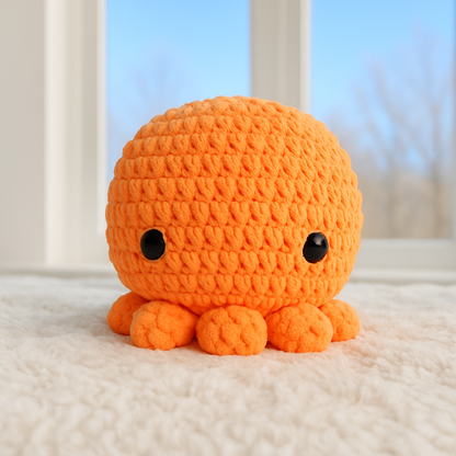 Large Octopus Buddy Baby Blue