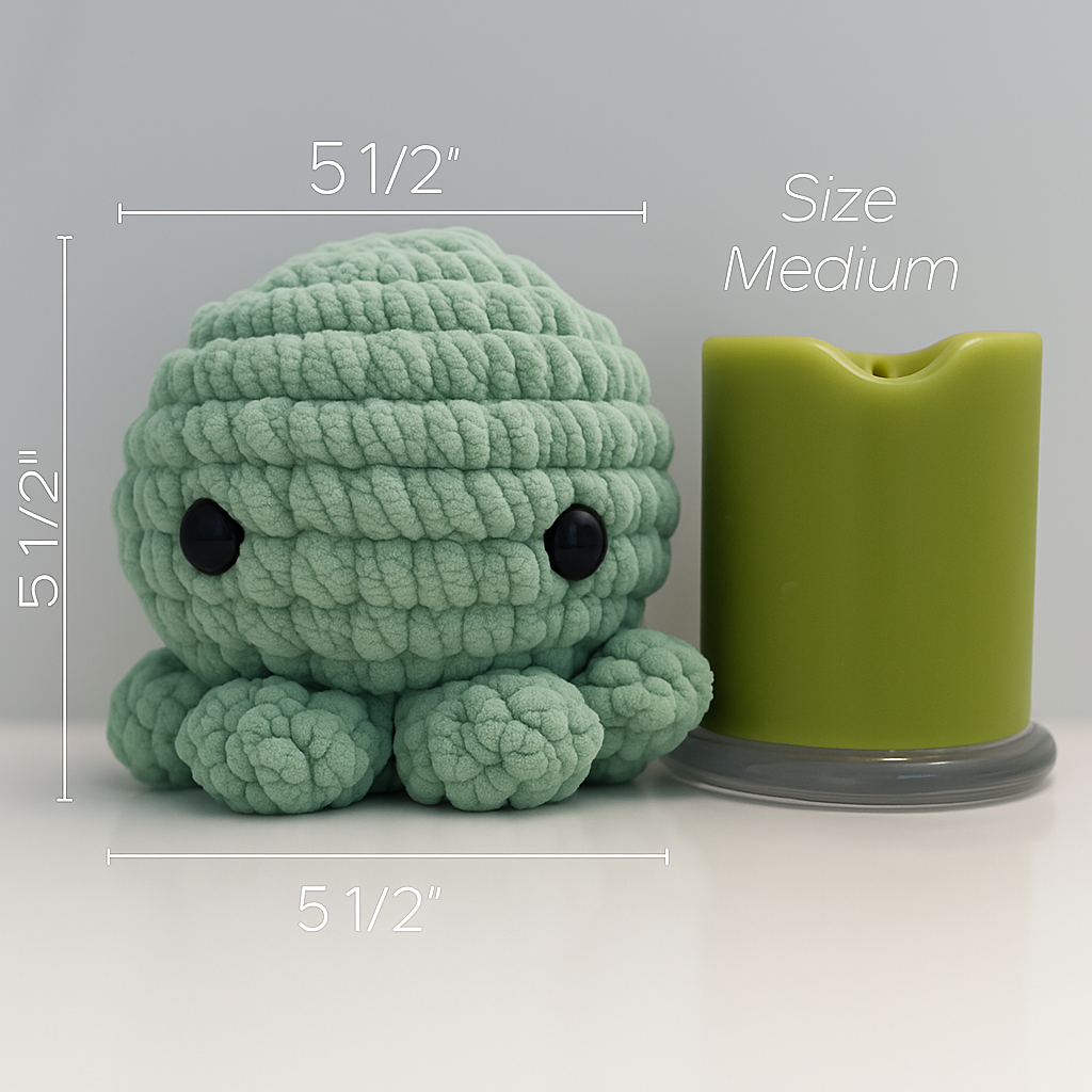 Medium Octopus Buddy Baby Blue