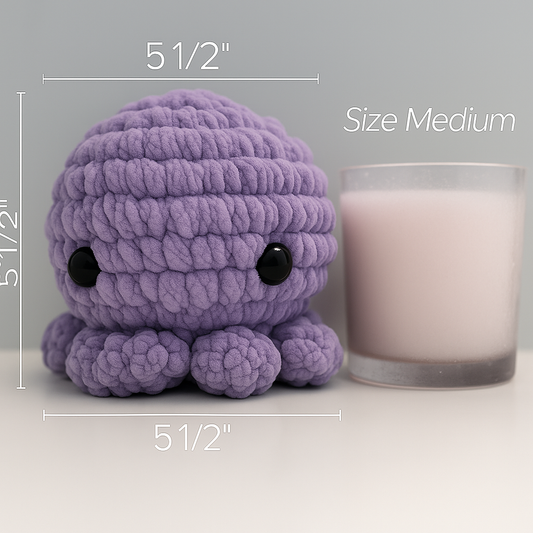 Medium Octopus Buddy Purple