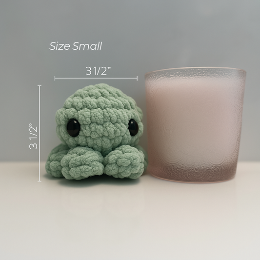 Small Octopus Buddy Moss Green