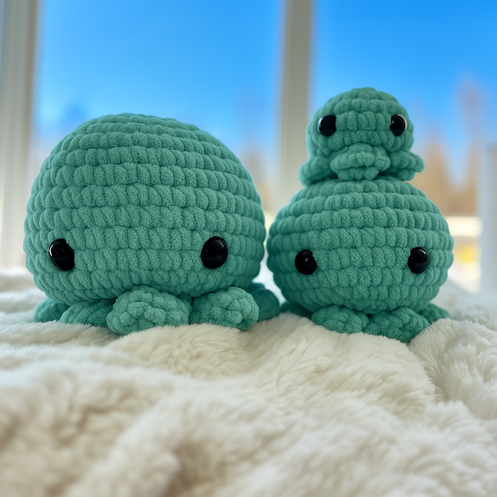 Medium Octopus Buddy Baby Blue