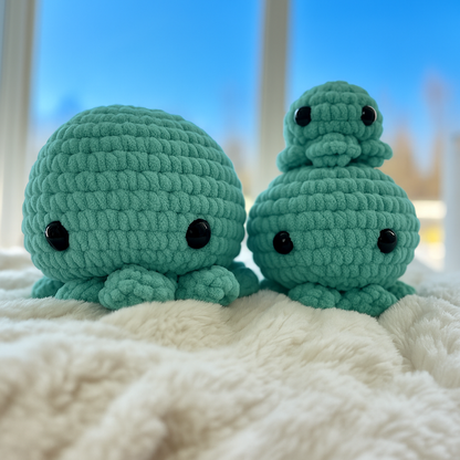 Medium Octopus Buddy Baby Blue