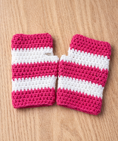Valentine's Day Crochet Fingerless Gloves