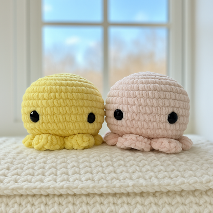 Large Octopus Buddy Baby Blue