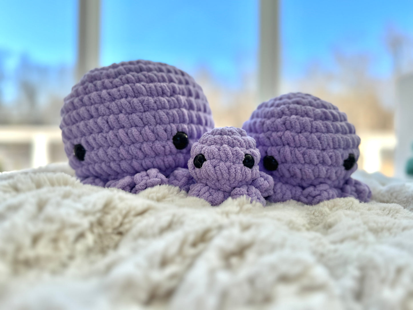 Large Octopus Buddy Baby Blue
